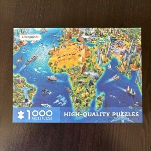 World Landmarks Map 1,000 pieces